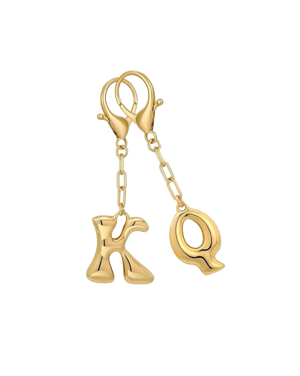 6567 Alphabet Keychain A-Z, Mini Cute Bag Charms, Durable Metal Keychain